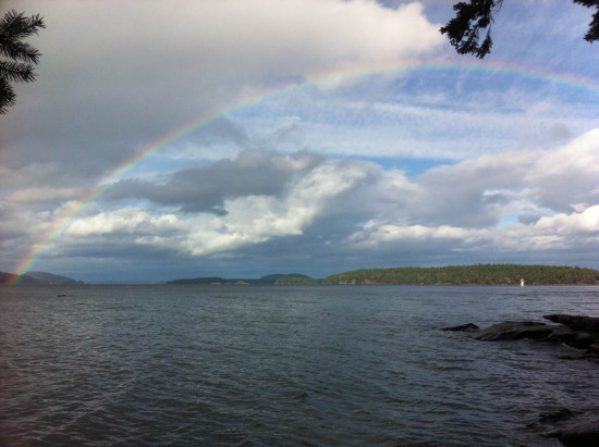 Rainbow in Salt Spring Island, BC, Nov, 2014